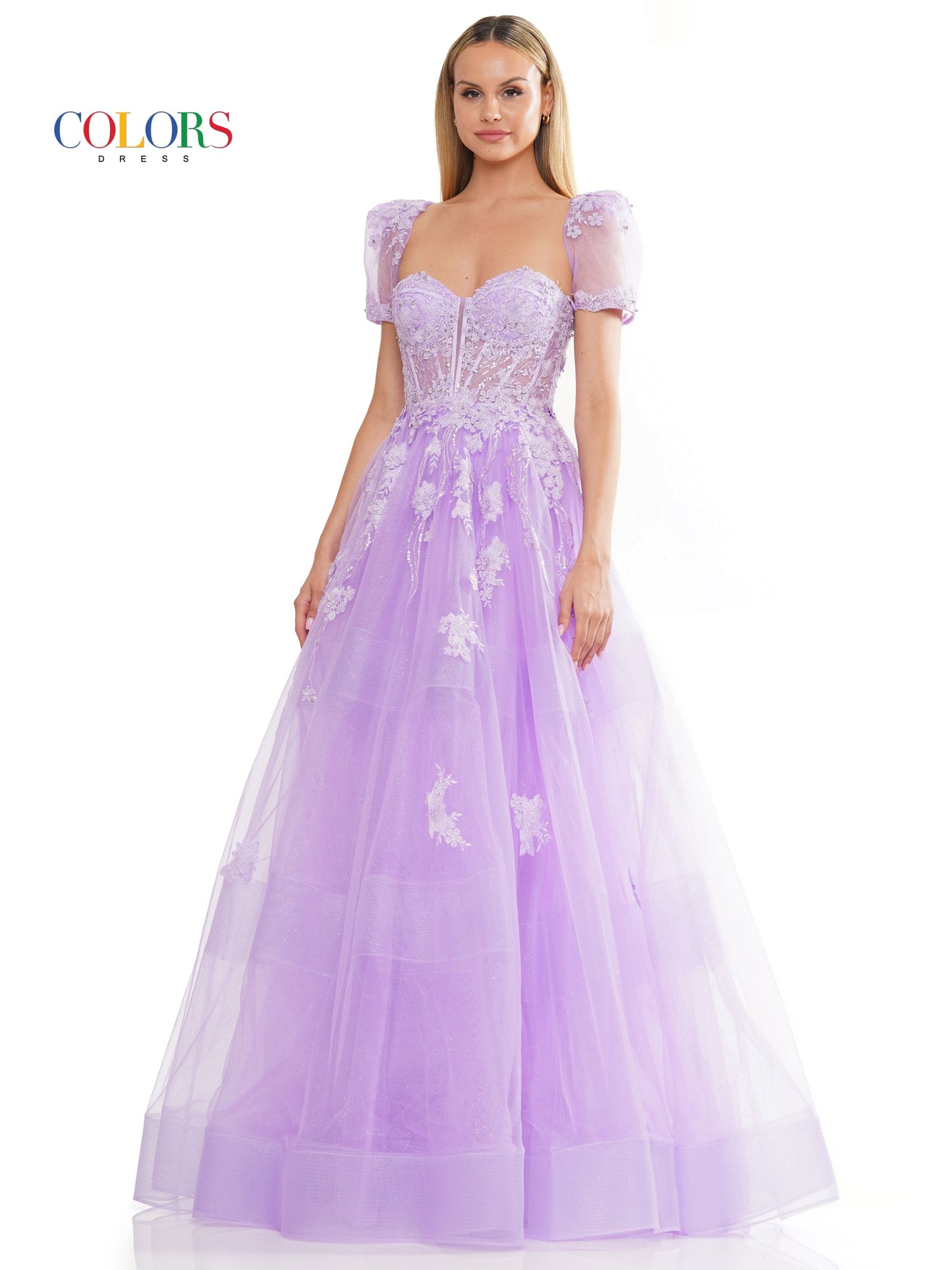 Colors 3179 Prom Long Strapless Sweetheart Bolero Ball Gown