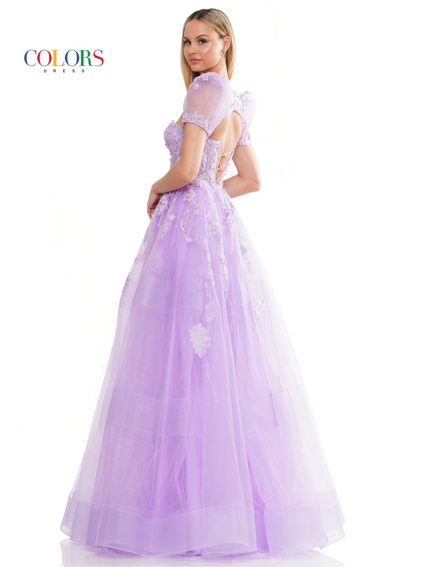 Colors 3179 Prom Long Strapless Sweetheart Bolero Ball Gown